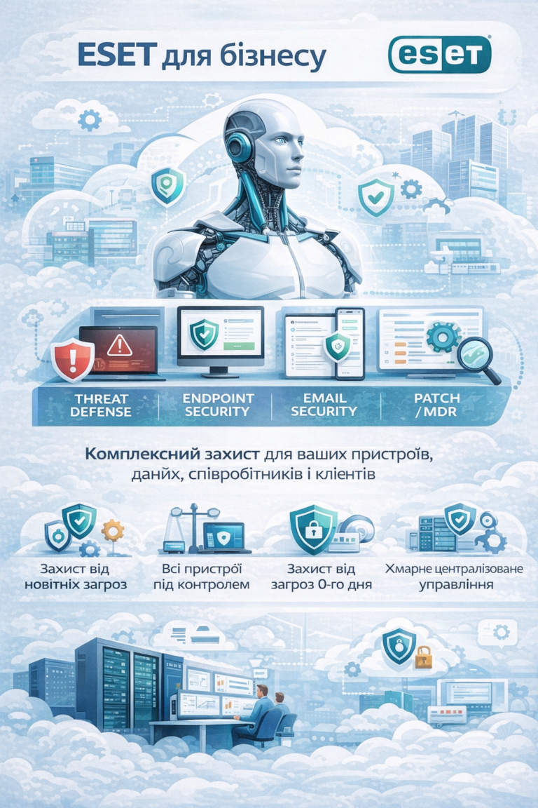 ESET для бізнесу — спробуйте K2 ERP безкоштовно в хмарі: ESET для бізнесу