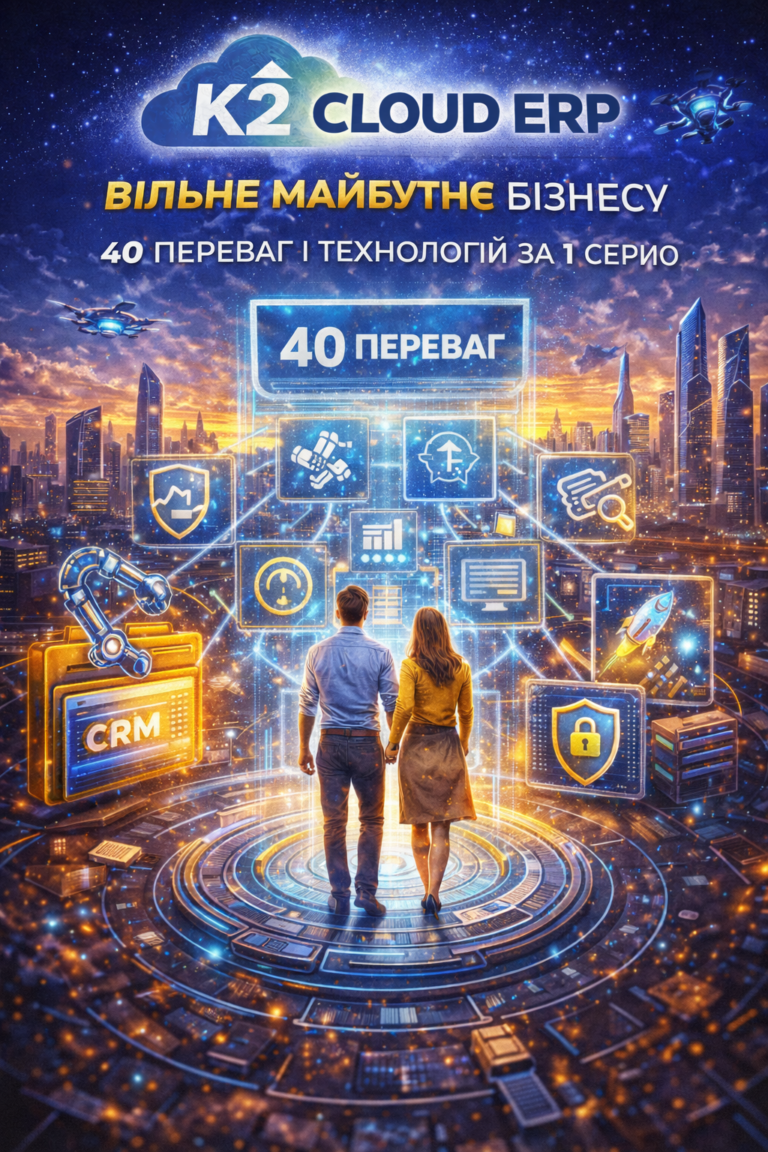 K2 ERP — спробуйте K2 ERP безкоштовно в хмарі: K2 ERP — вільне майбутнє бізнесу