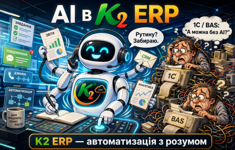 AI в K2 ERP: коли облік перестає бути нудним, а бізнес починає дихати на повні груди