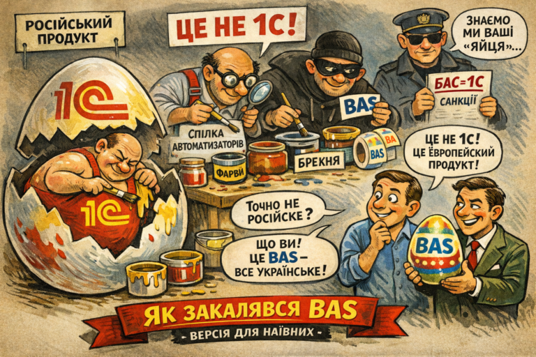 Як закалявся BAS, або як 1С фарбували на Великдень — спробуйте K2 ERP безкоштовно в хмарі: Як закалявся BAS, або як 1С фарбували на