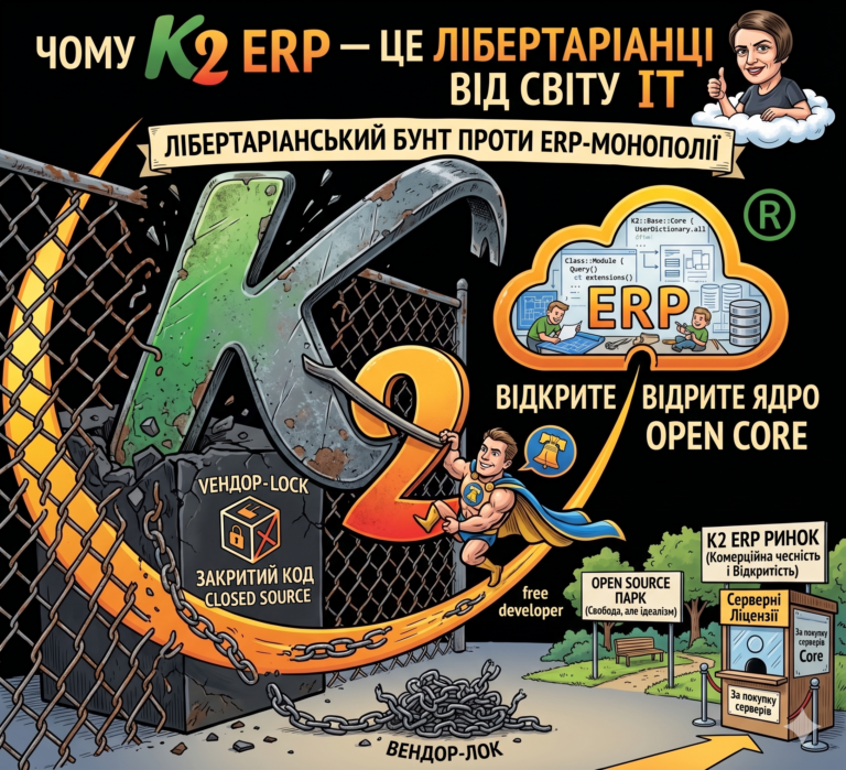 Open Source проти Відкритого коду — спробуйте K2 ERP безкоштовно в хмарі: Open Source проти Відкритого коду