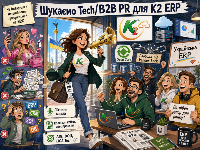 Шукаємо B2B Tech PR-менеджера, який допоможе нам “поховати” 1С/BAS в Україні