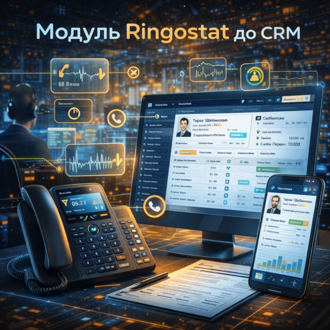 Ringostat до CRM — модуль K2 ERP для вашого бізнесу 1 Ringostat для CRM