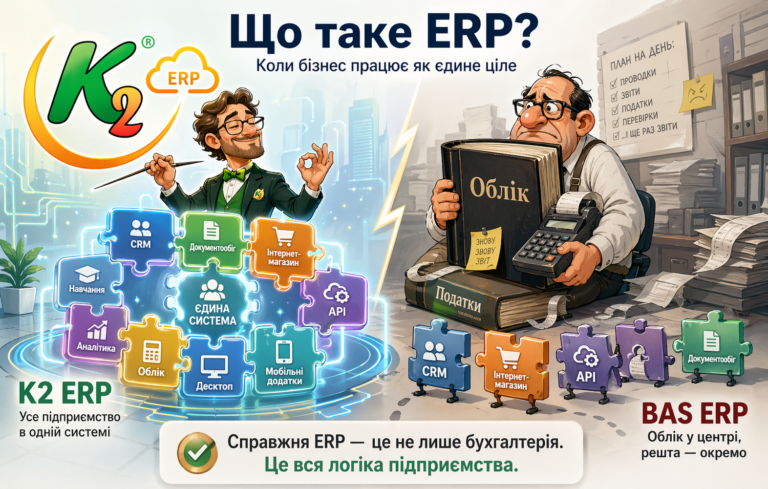 Що таке ERP — спробуйте K2 ERP безкоштовно в хмарі: Що таке ERP — і чому справжня ERP-систем
