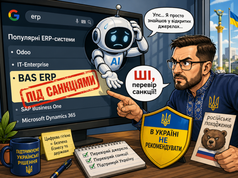 BAS ERP у рекомендаціях Google AI — спробуйте K2 ERP безкоштовно в хмарі: BAS ERP у рекомендаціях Google AI